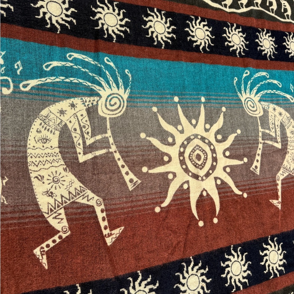 Kokopelli 70% Wool and 30% Alpaca Blanket — Like New No Wear. - Picture 4 of 5